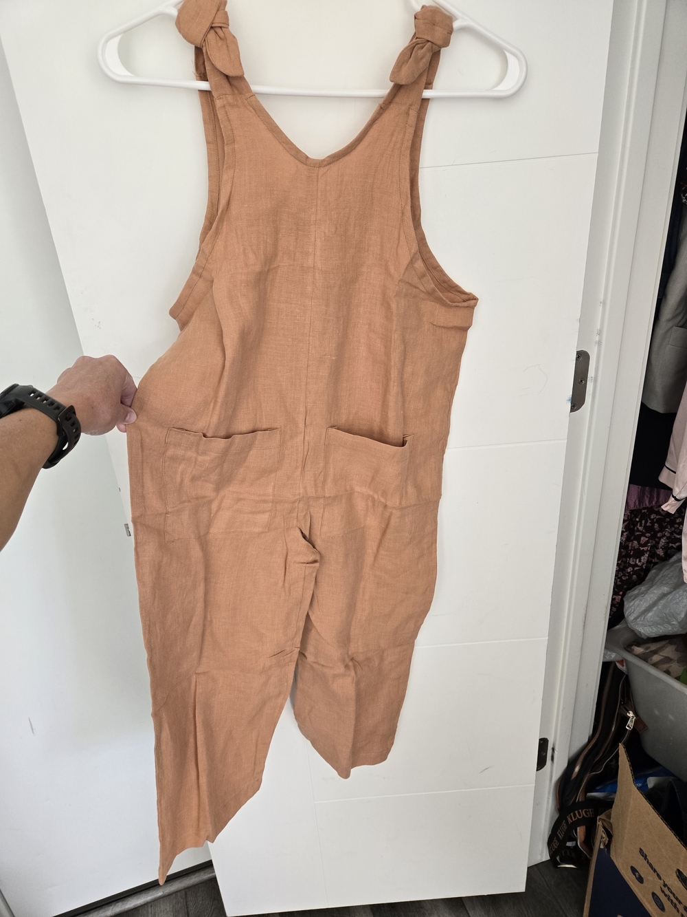 Kids %100 Linen Jumpsuit